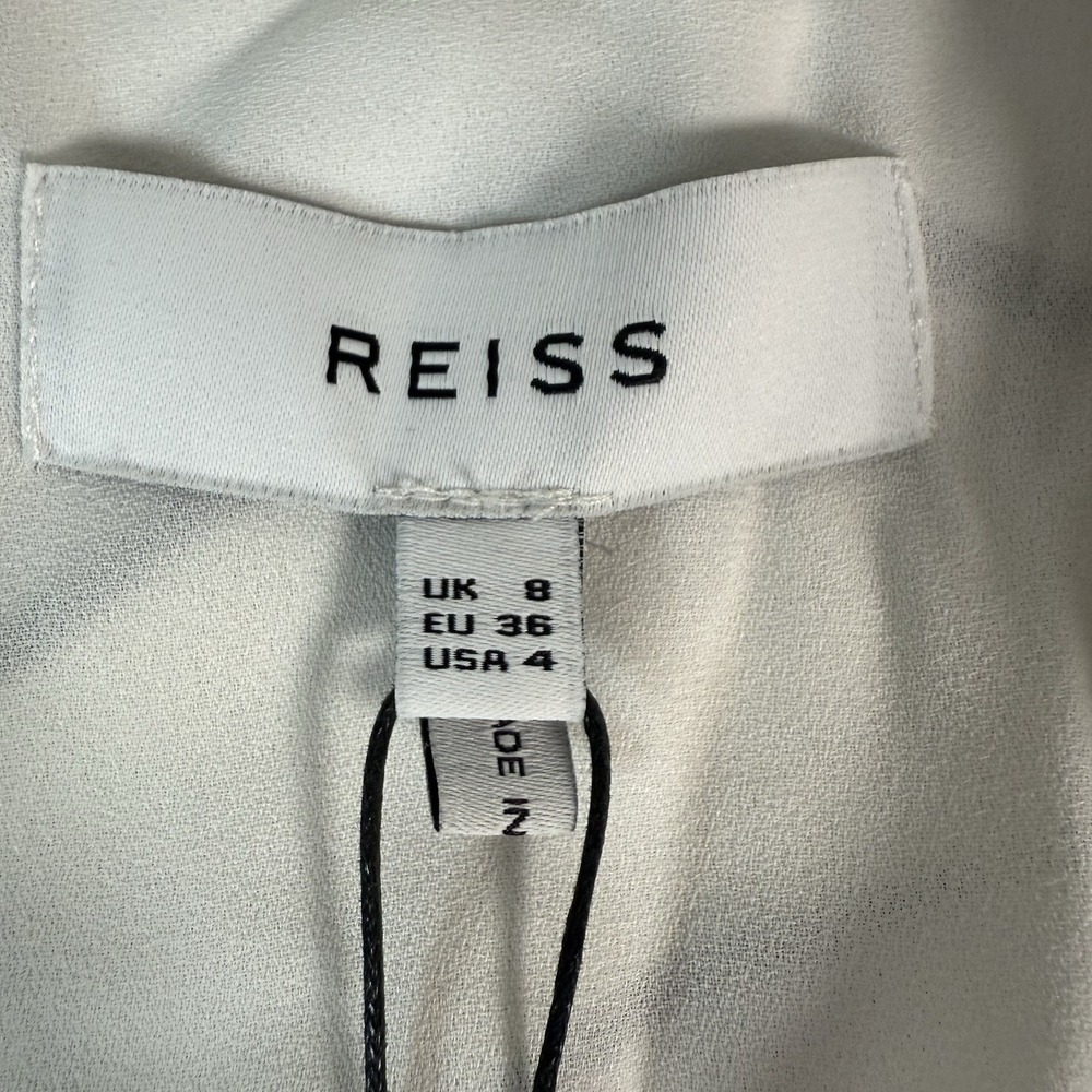 NWT Reiss Margarite Tie Neck Mini Dress - Picture 6 of 12